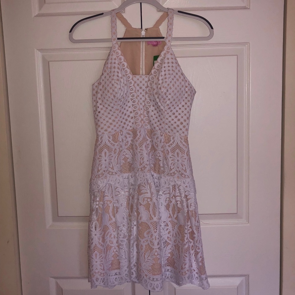 Size 0 white lace Lily Pulitzer dress